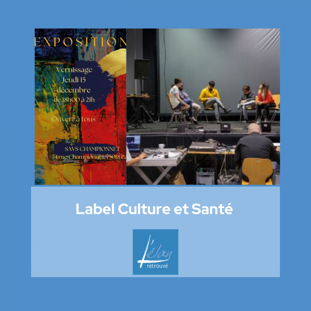 L'Élan Retrouvé est labellisé Culture & Santé en Ile-de-France pour la période 2023-2025. Ce label témoigne de notre volonté d’améliorer le bien-être des personnes dans notre établissement.