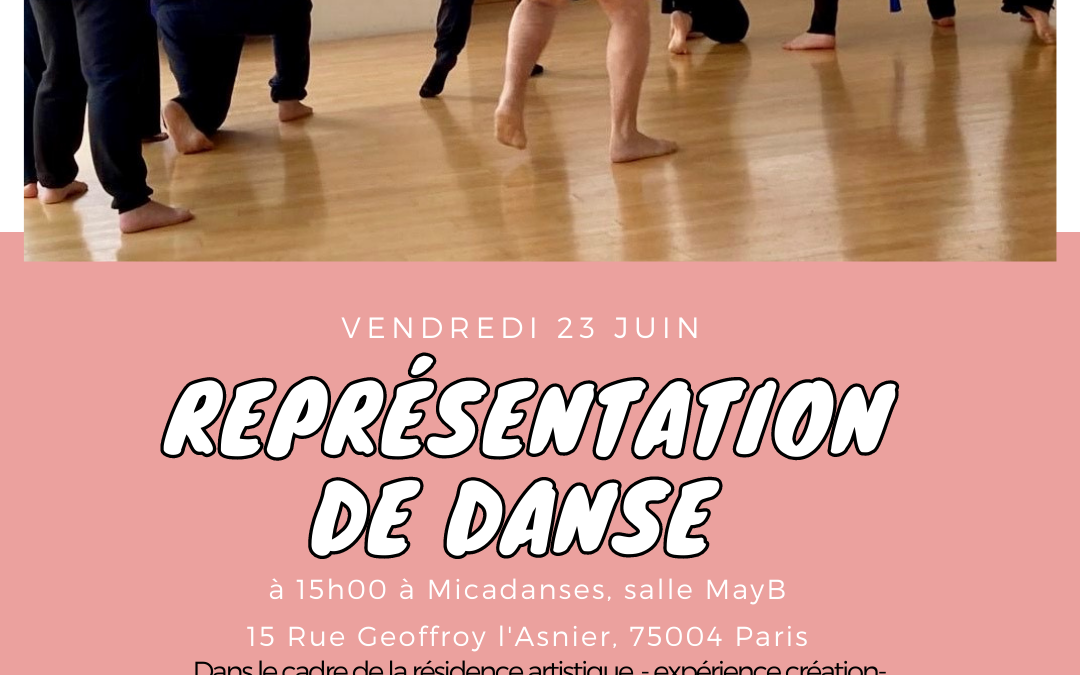 Représentation de danse Vendredi 23 Juin