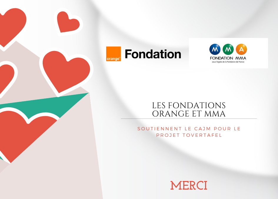 La Fondation MMA et la Fondation Orange soutiennent le projet TOVERTAFEL